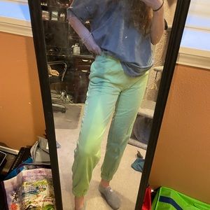 Brandy Melville green sweatpants